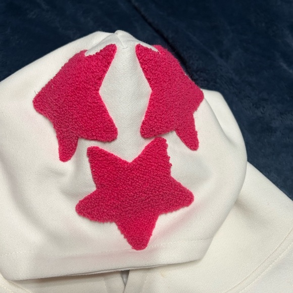Aelfric Eden Cream and Pink Star Hoodie - Picture 5 of 8